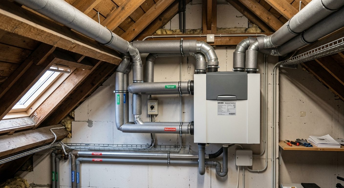 Wtw-ventilatie op zolder vernieuwd