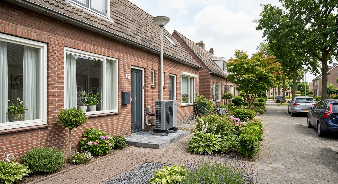 Verduurzaming rijwoning met warmtepomp